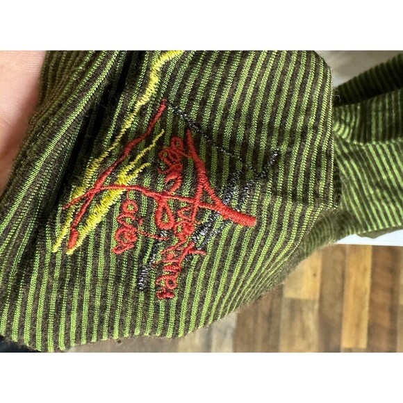 Aventures des Toiles Cotton  Long Sleeve Style Abstract Green Boho US SIZE 6 - Picture 5 of 10